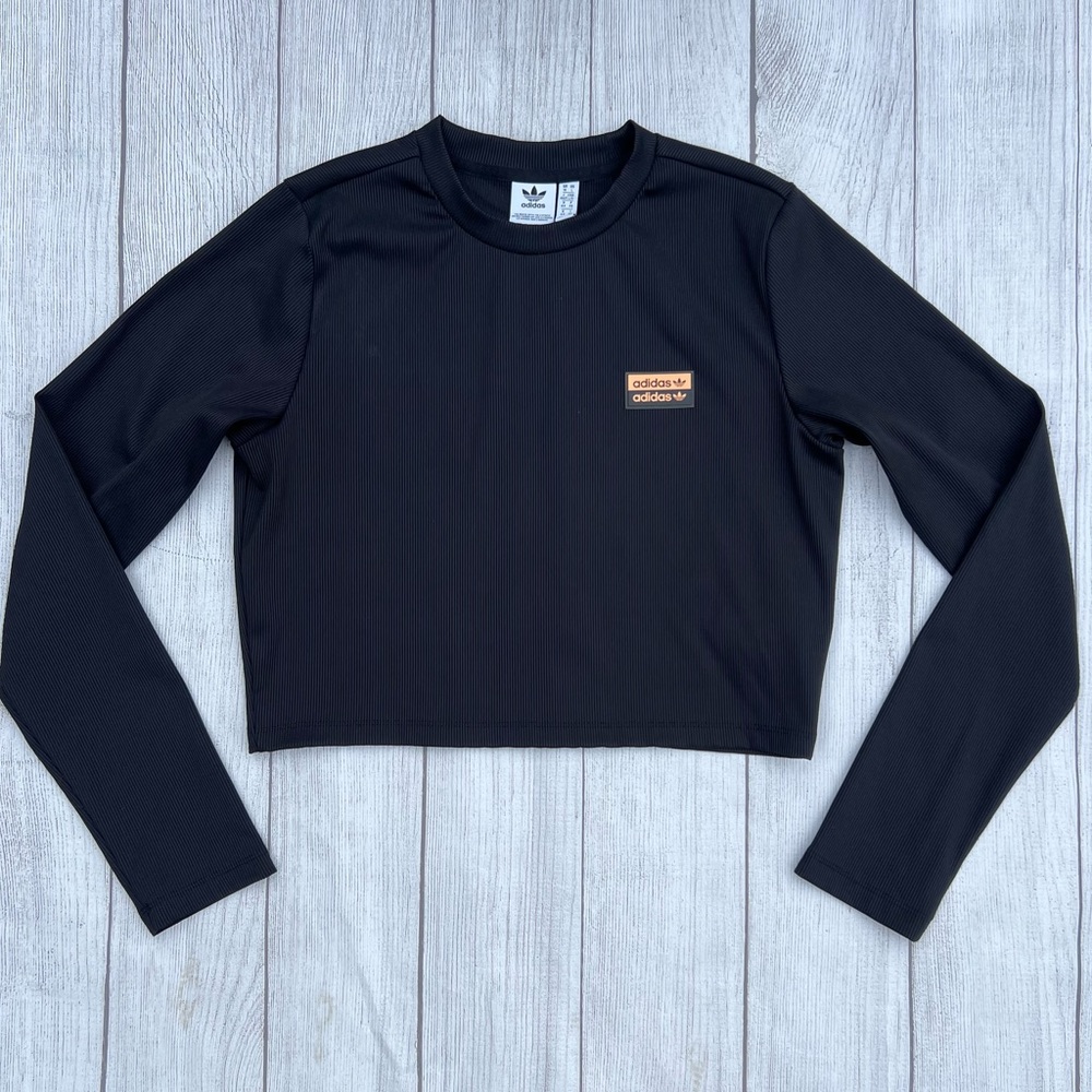 Adidas Outline Ribbed Crop Top